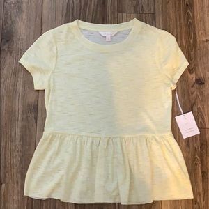 NWT LC Lauren Conrad peplum tee
